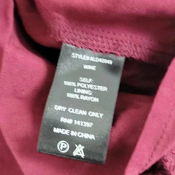 ASTR The Label Midi Dress Small Wine Red Lace A- Line Cocktail - Picture 13 of 13